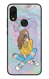 Selfie Girl Redmi Y3 Back Cover